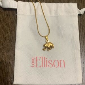 Elephant pendant and necklace